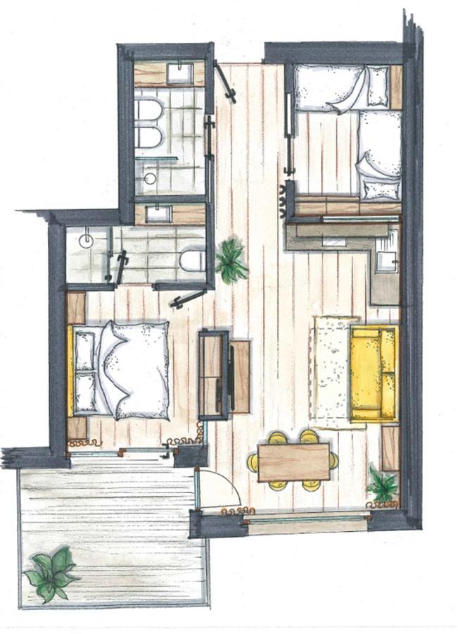 Appartamento con 2 Camere da Letto