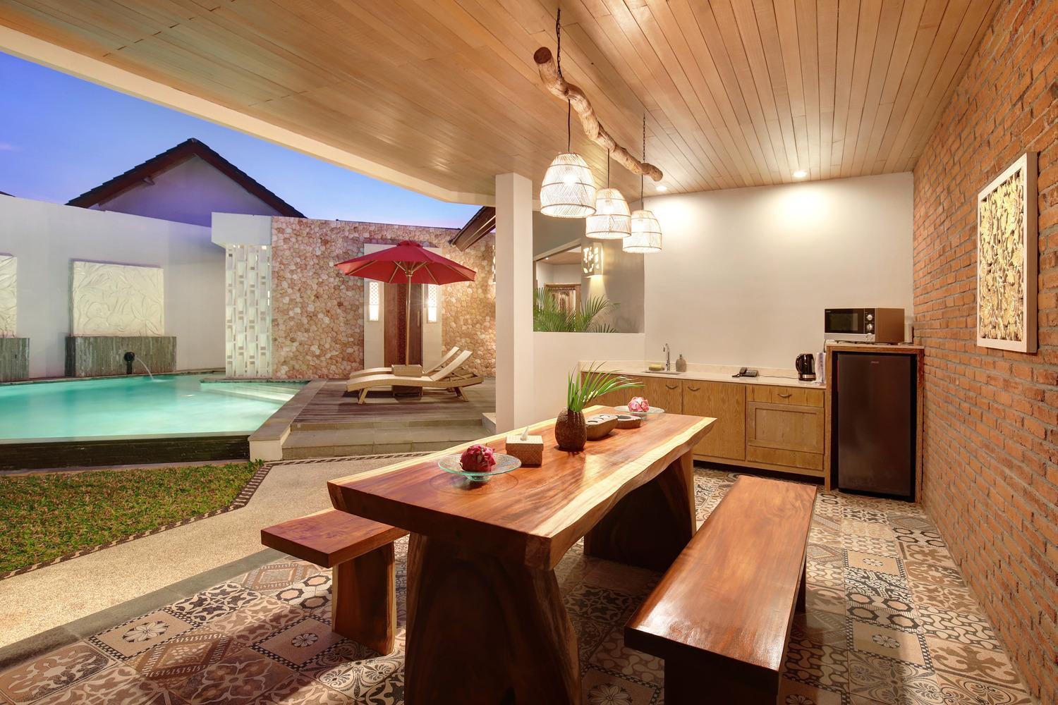 One-Bedroom Private Pool Villa with Free One-time 2 Bottles of Beer and Free Shuttle to Jimbaran Area