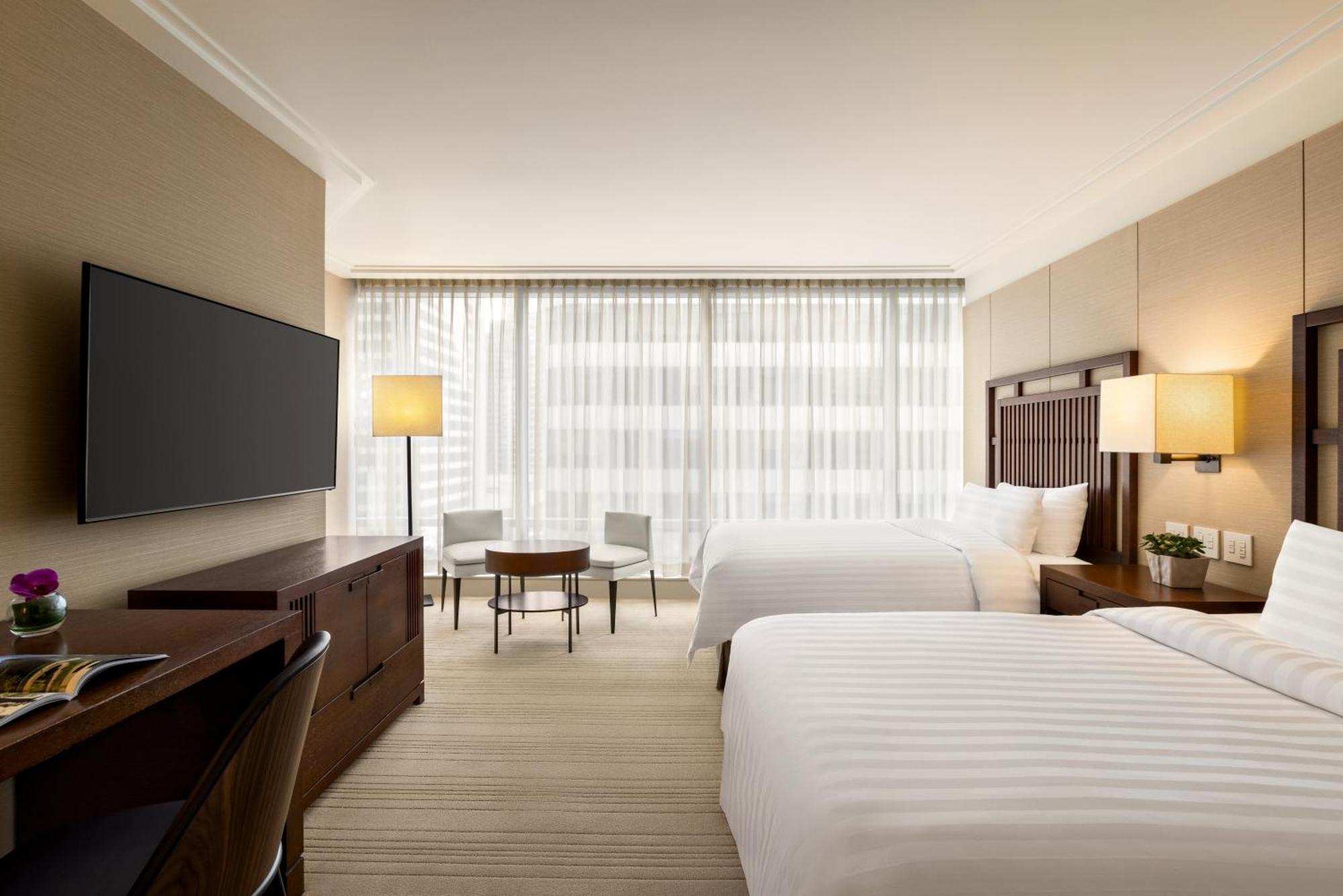 Double Room with Two Double Beds and City View