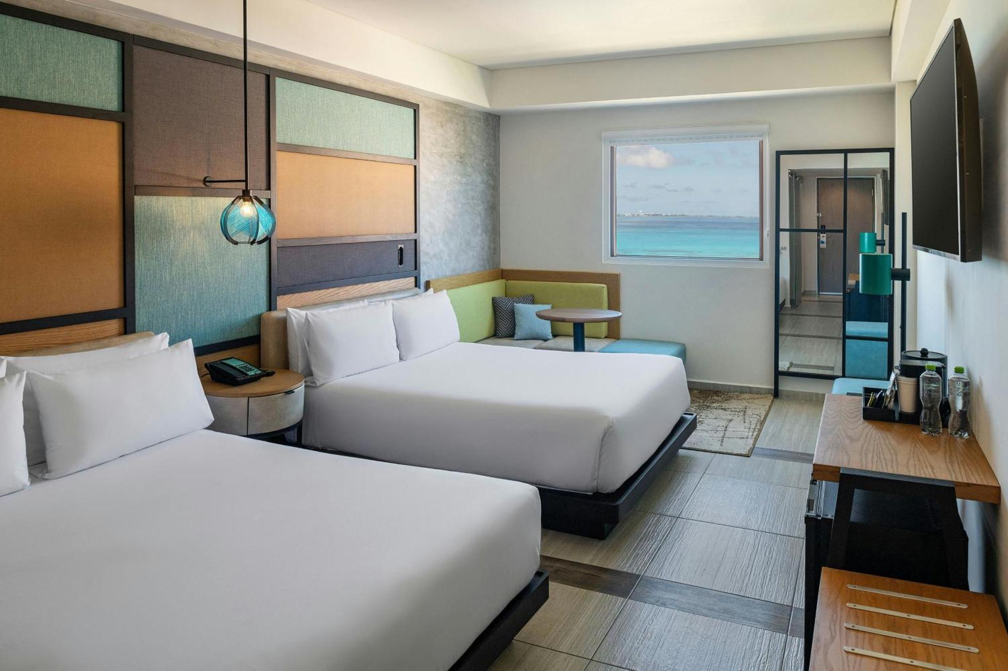Aloft Ocean View Guest room 2 Queen Complimentary open bar,1643773636:JPEG