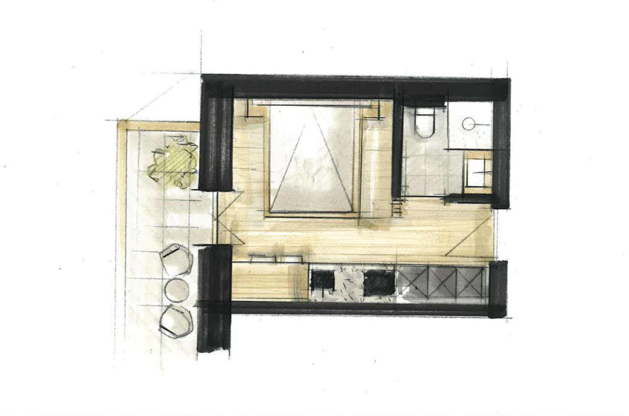 Appartamento con 1 Camera da Letto e Balcone