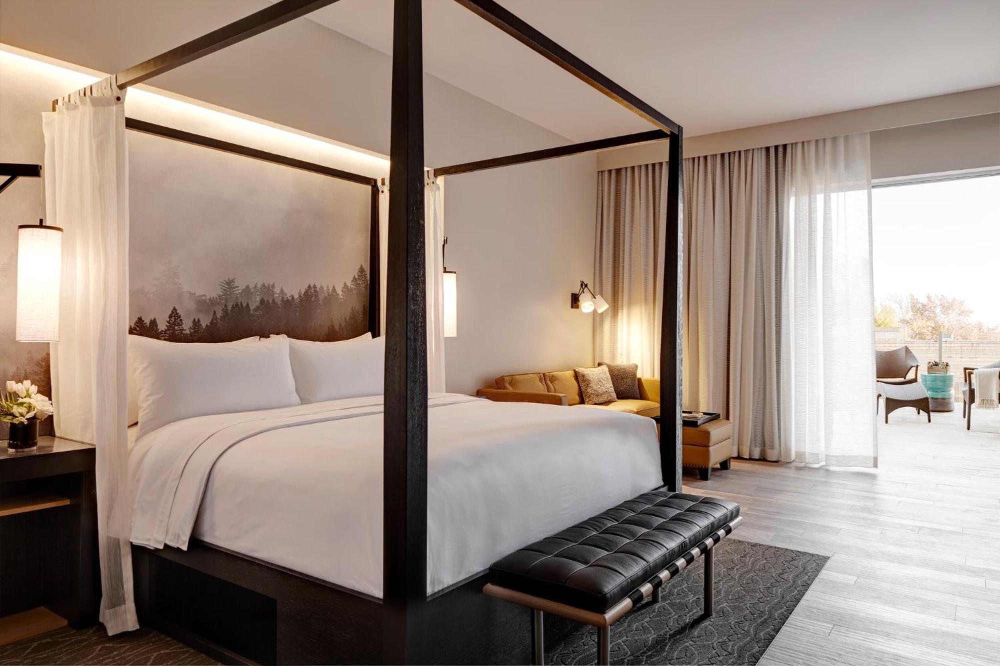 Archer King Suite with Balcony and Fireplace