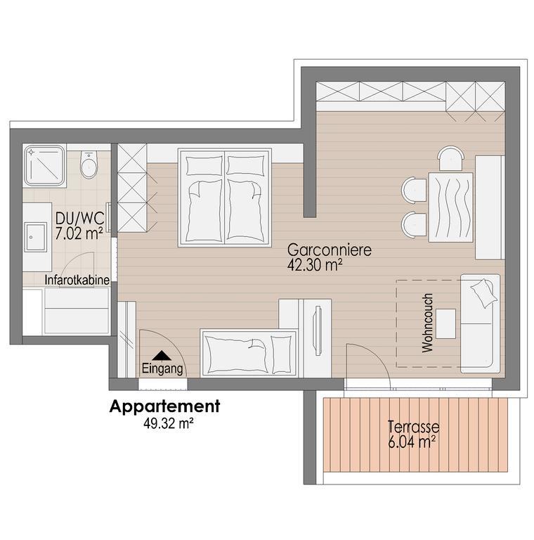 One-Bedroom Apartment with Balcony,1180982653:JPEG