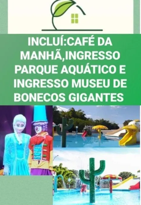 CALDAS NOVAS RESIDENCE - Inclui um ingresso por pessoa em Parque Aquático por diaria e temos HOT PARK E LAGOA PARQUE a preço promocional-1
