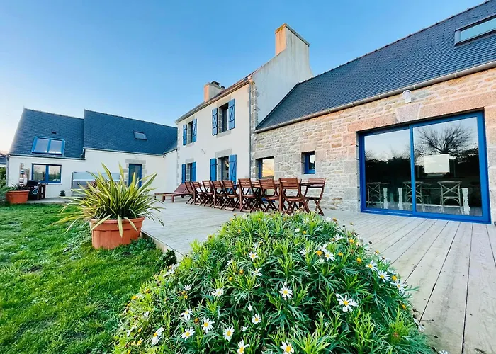 Maison Maillots et Bigorneaux, 15 pers, jacuzzi, 40m de la mer