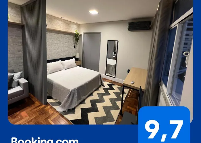 Studio República - VISTA LINDA, próx metro, WI-FI 300 megas, AR COND