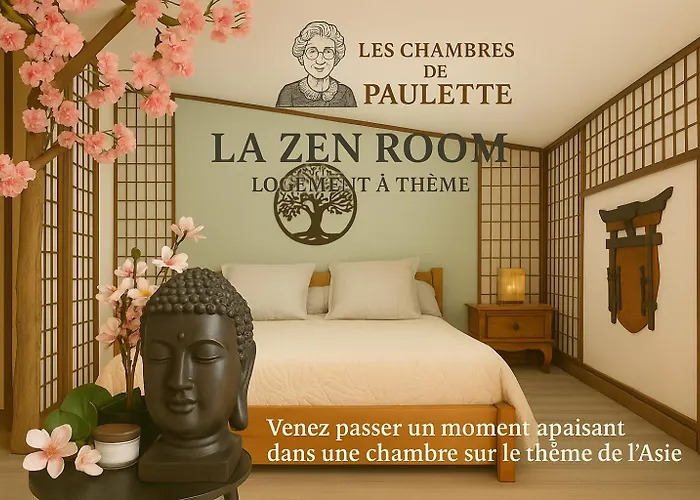 Les Chambres de Paulette a thème LA ZEN