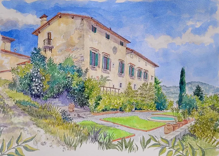  Medici With Gardens 7 Min From Florence